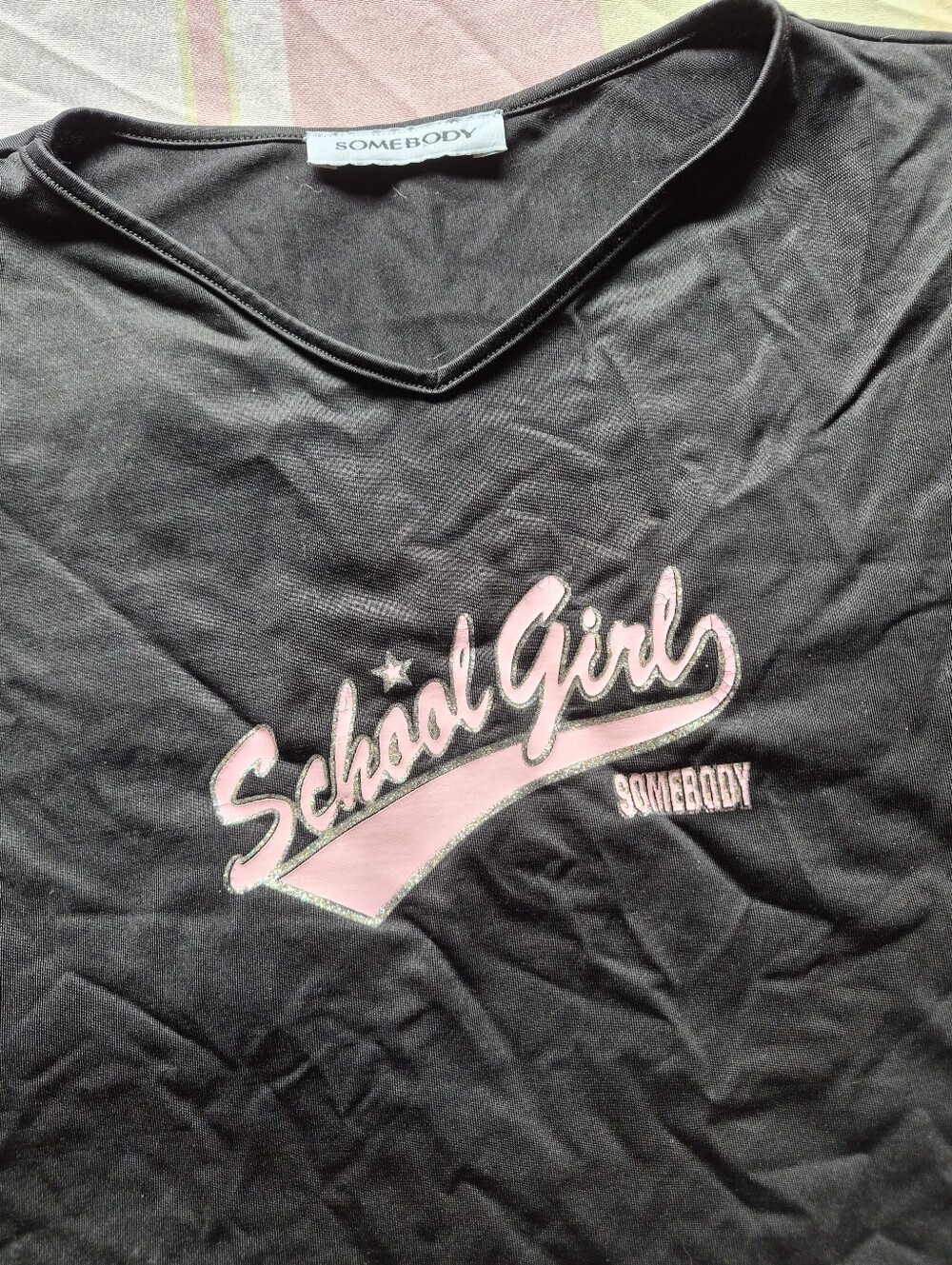 Black and Pink Graphic Tee by Somebody - Picture 3 of 8